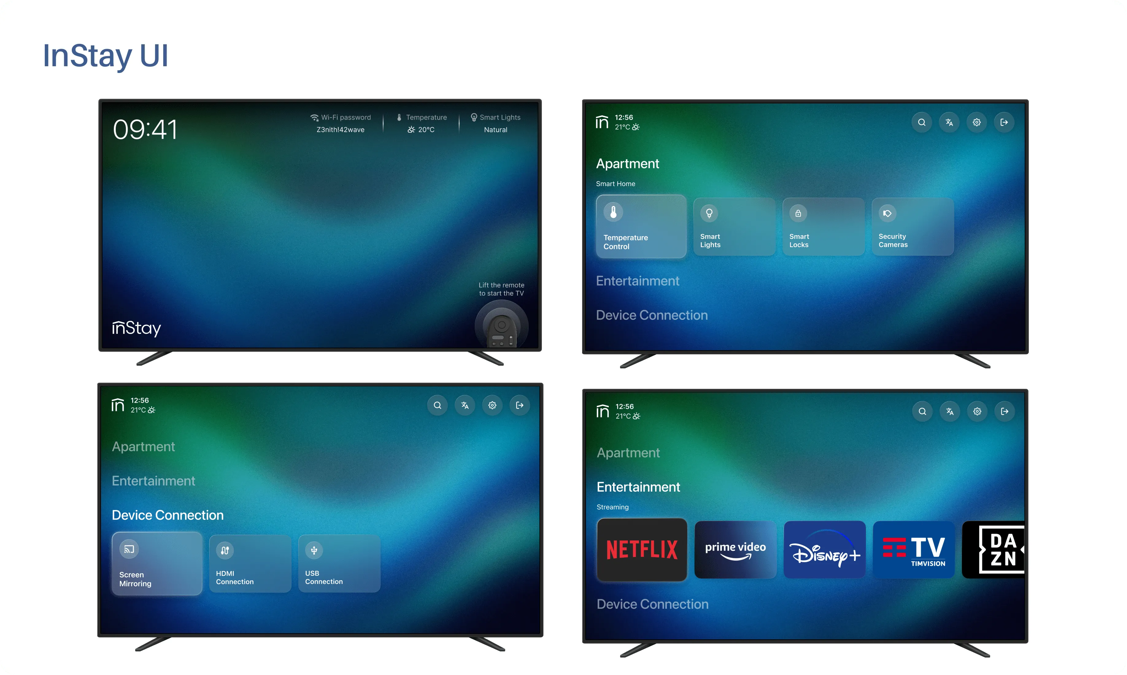 InStay Smart TV UI interface